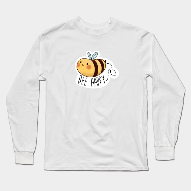 Bee happy Long Sleeve T-Shirt by EllenIngv